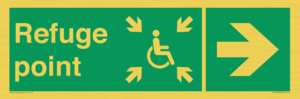 Refuge point right arrow